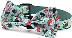 The Worthy Dog Sushi Dog Bow Tie, Green, Small slide 2 of 4