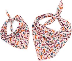 The Worthy Dog Wild Wild West Dog Bandana, Beige, Large slide 2 of 4