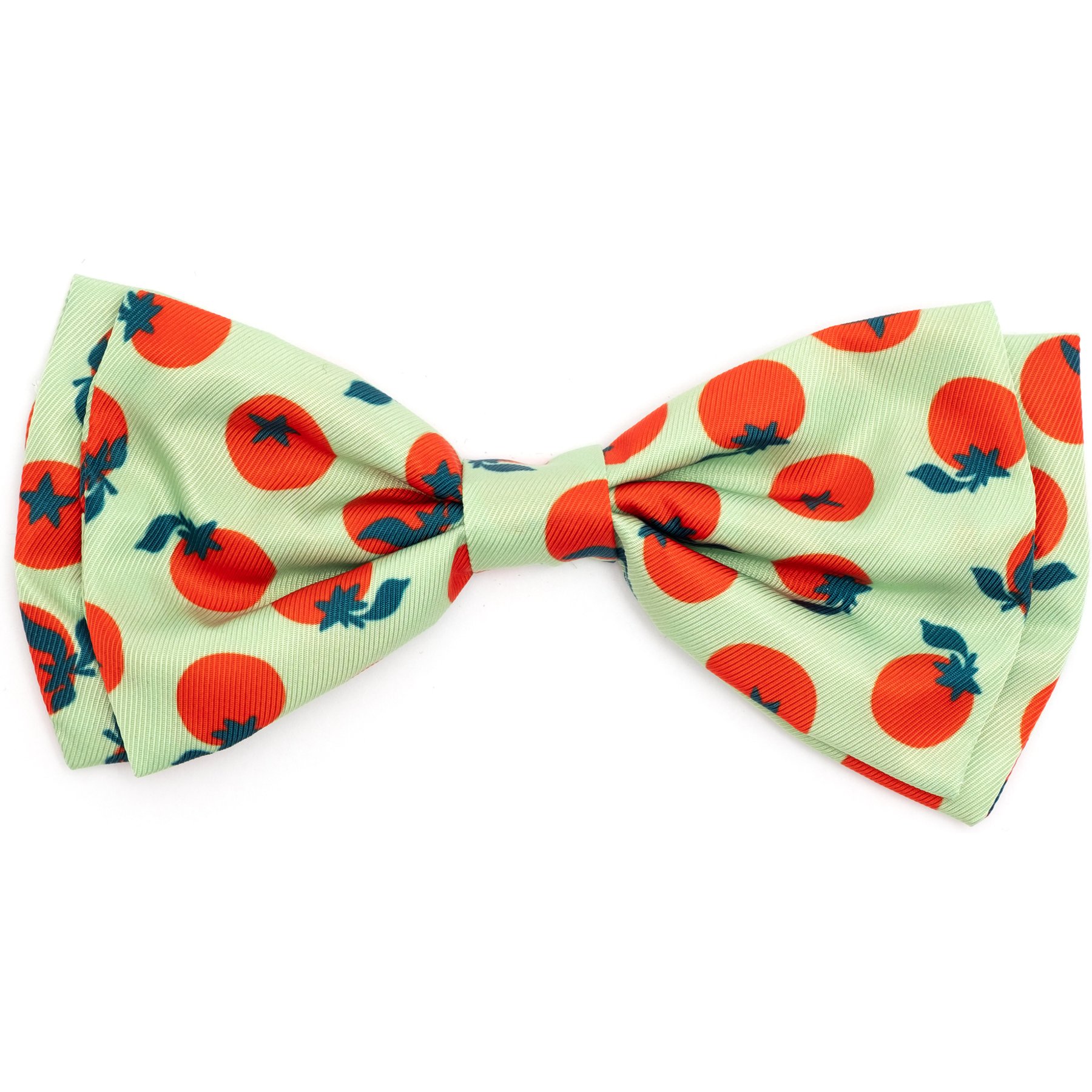 The Worthy Dog Tomatoes Dog Bow Tie, Green, Small