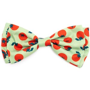 The Worthy Dog Tomatoes Dog Bow Tie, Green, Small