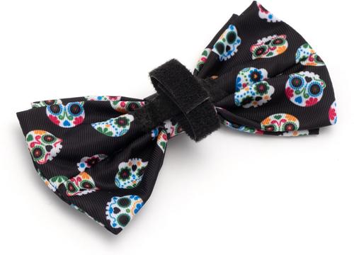 Show full view: The Worthy Dog Skeletons Dog Bow Tie, Black, Small slide 3 of 4