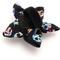 Show in main carousel: The Worthy Dog Skeletons Flower Dog Collar Accessory, Black, Large slide 3 of 3