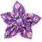 Show in main carousel: The Worthy Dog Skeletons Flower Dog Collar Accessory, Purple, Small slide 1 of 2