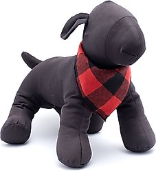 The Worthy Dog Large Buffalo Plaid Dog Bandana, Red, Small slide 2 of 3