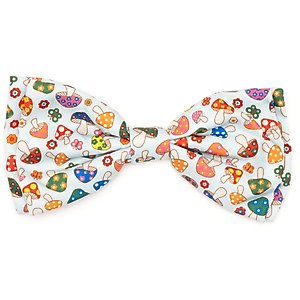 The Worthy Dog Mushrooms Dog Bow Tie, Green, Large