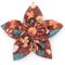 Show in main carousel: The Worthy Dog Falling Leaves Flower Dog Collar Accessory, Brown, Large slide 1 of 4