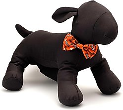 The Worthy Dog Halloween Bones Dog Bow Tie, Orange, Large slide 2 of 4