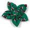 Show in main carousel: The Worthy Dog Football Flower Dog Collar Accessory, Green, Small slide 1 of 1
