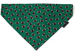 The Worthy Dog Football Dog Bandana, Green, Large