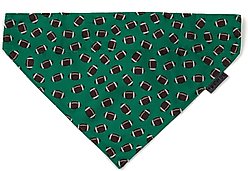 The Worthy Dog Football Dog Bandana, Green, Small
