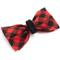 Show in main carousel: The Worthy Dog Buffalo Plaid Dog Bow Tie, Red, Large slide 3 of 3
