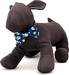 The Worthy Dog Cheers Dog Bow Tie, Blue, Small slide 2 of 3