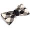 Show in main carousel: The Worthy Dog Black/Off White Buffalo Dog Bow Tie, Black, Large slide 3 of 3