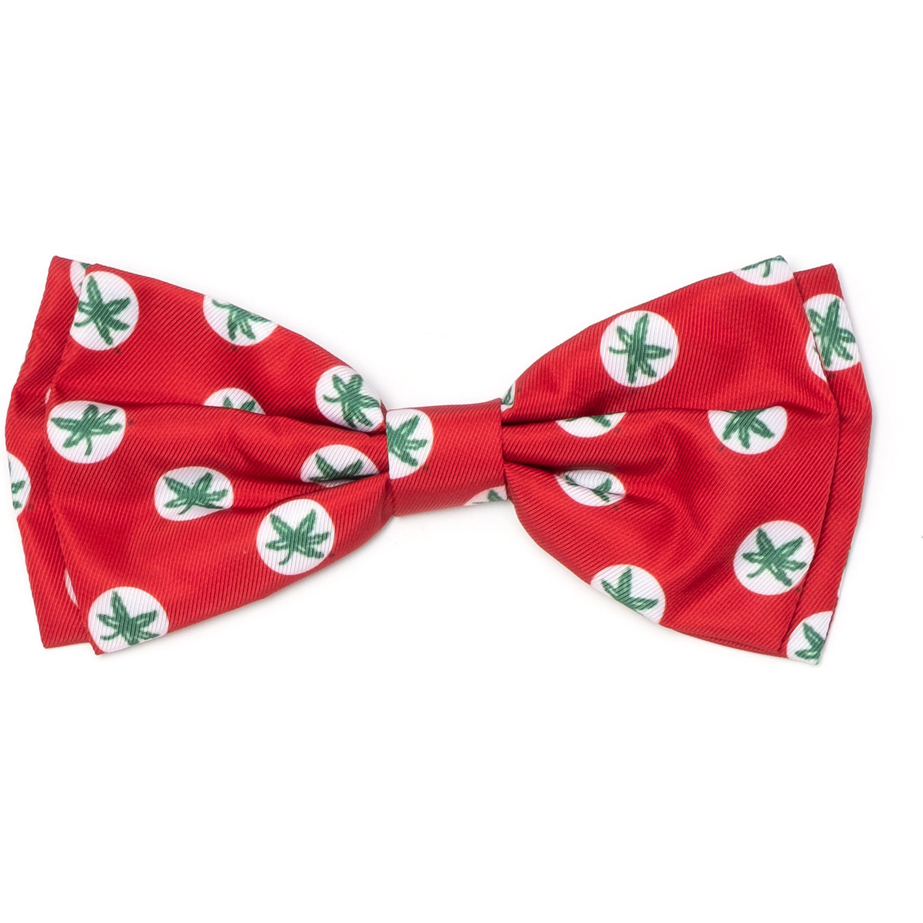 The License House Ohio State Tossed Decals Dog Bow Tie, Red, Small
