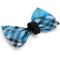 Show in main carousel: The Worthy Dog Bias Plaid Dog Bow Tie, Blue, Large slide 3 of 4