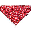 Show in main carousel: The License House Ohio State Tossed Block O Dog Bandana, Red, Large slide 1 of 1