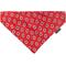 Show in main carousel: The License House Ohio State Tossed Block O Dog Bandana, Red, Large slide 1 of 1