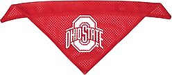 The License House Ohio State Mesh Dog Bandana, Red, Large