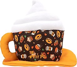 The Worthy Dog Pumpkin Spice Party Dog Hat, Brown, Small slide 2 of 4