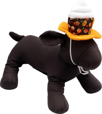 Show full view: The Worthy Dog Pumpkin Spice Party Dog Hat, Brown, Large slide 3 of 6