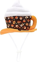 The Worthy Dog Pumpkin Spice Party Dog Hat, Brown, Small