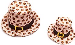 The Worthy Dog Pilgrim Party Dog Hat, Beige, Large slide 2 of 4