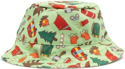 The Worthy Dog Happy Camper Bucket Dog Hat, Green, X-Large slide 2 of 3