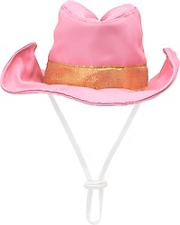 The Worthy Dog Cowboy Party Dog Hat, Pink, Small