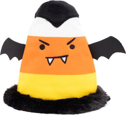 Show full view: The Worthy Dog Candy Corn Ghouls Party Dog Hat, Multicolored, Small slide 2 of 5