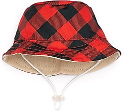The Worthy Dog Buffalo Bucket Dog Hat, Red, X-Large
