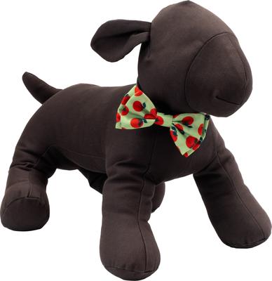 Show full view: The Worthy Dog Tomatoes Dog Bow Tie, Green, Small slide 3 of 4