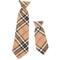 Show in main carousel: The Worthy Dog Tan Plaid Dog Neck Tie, Beige, Large slide 2 of 3