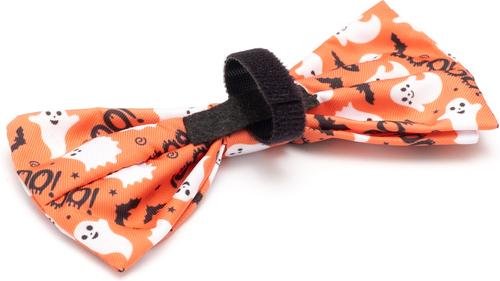 Show full view: The Worthy Dog Spooky Dog Bow Tie, Orange, Small slide 3 of 4