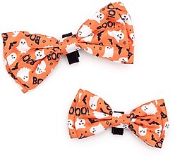 The Worthy Dog Spooky Dog Bow Tie, Orange, Small slide 2 of 3