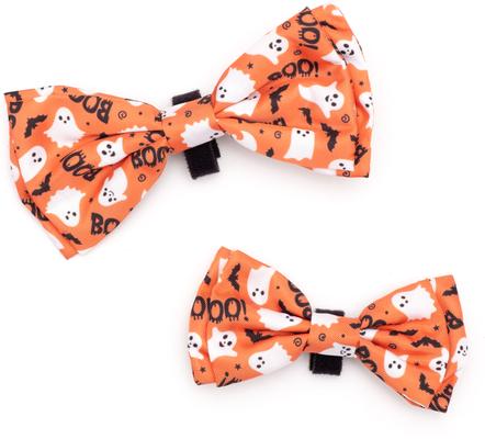 Show full view: The Worthy Dog Spooky Dog Bow Tie, Orange, Small slide 2 of 4