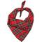 Show in main carousel: The Worthy Dog Red Plaid III Dog Bandana, Red, Small slide 1 of 3