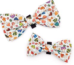 The Worthy Dog Mushrooms Dog Bow Tie, Green, Large slide 2 of 3