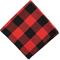 Show in main carousel: The Worthy Dog Large Buffalo Plaid Dog Bandana, Red, Small slide 3 of 4