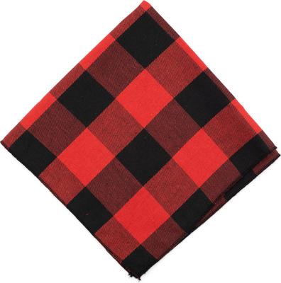 Show full view: The Worthy Dog Large Buffalo Plaid Dog Bandana, Red, Small slide 3 of 4