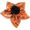 Show in main carousel: The Worthy Dog Halloween Bones Flower Dog Collar Accessory, Orange, Small slide 4 of 4