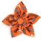 Show in main carousel: The Worthy Dog Halloween Bones Flower Dog Collar Accessory, Orange, Small slide 1 of 4