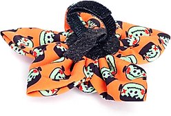 The Worthy Dog Frank Flower Dog Collar Accessory, Orange, Large slide 2 of 3