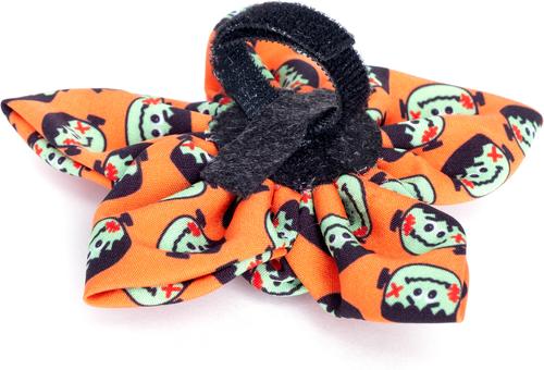 Show full view: The Worthy Dog Frank Flower Dog Collar Accessory, Orange, Large slide 2 of 4