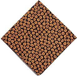 The Worthy Dog Jack-O-Lantern Dog Bandana, Black, Large slide 2 of 3