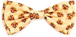 The Worthy Dog Gobble Gobble Dog Bow Tie, Yellow, Large