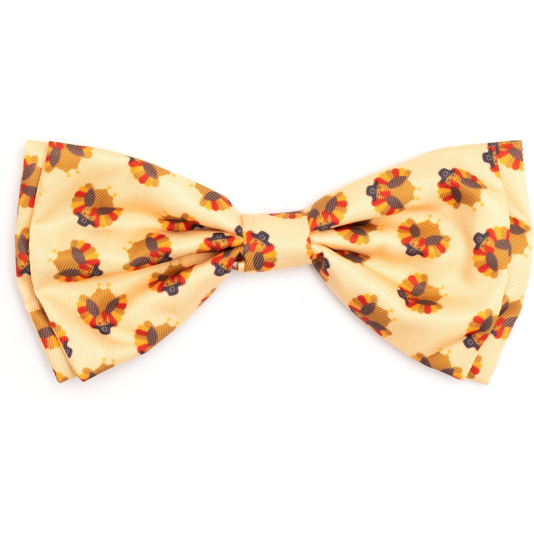 The Worthy Dog Gobble Gobble Dog Bow Tie, Yellow, Small