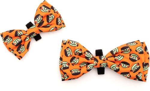 Show full view: The Worthy Dog Frank Dog Bow Tie, Orange, Small slide 3 of 3