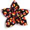 Show in main carousel: The Worthy Dog Candy Corn Flower Dog Collar Accessory, Black, Small slide 1 of 2