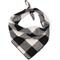 Show in main carousel: The Worthy Dog Black/Off White Buffalo Dog Bandana, Black, Large slide 1 of 2