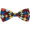 Show in main carousel: The Worthy Dog Autumn Argyle Dog Bow Tie, Brown, Large slide 1 of 1